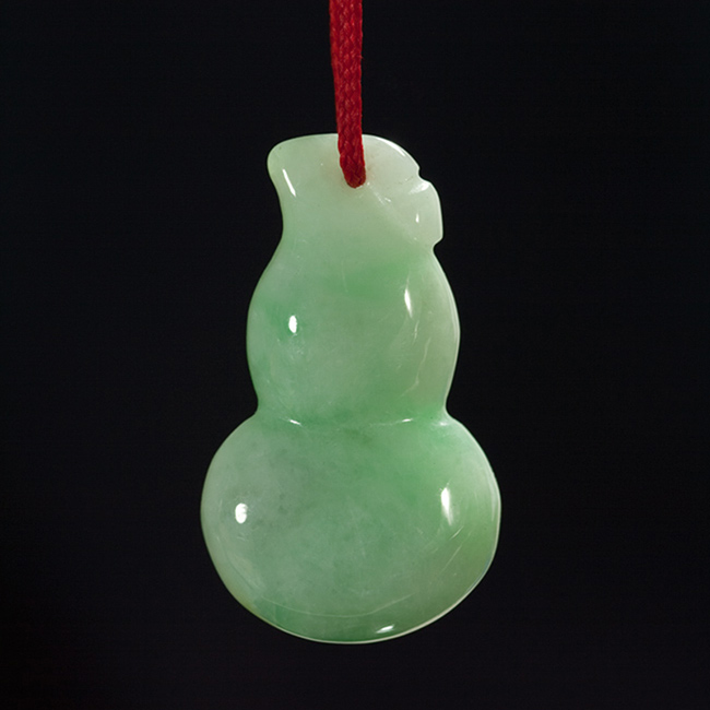 淘玉天然翡翠a货葫芦挂件 福禄 色翠 平安礼物 小巧 97s
