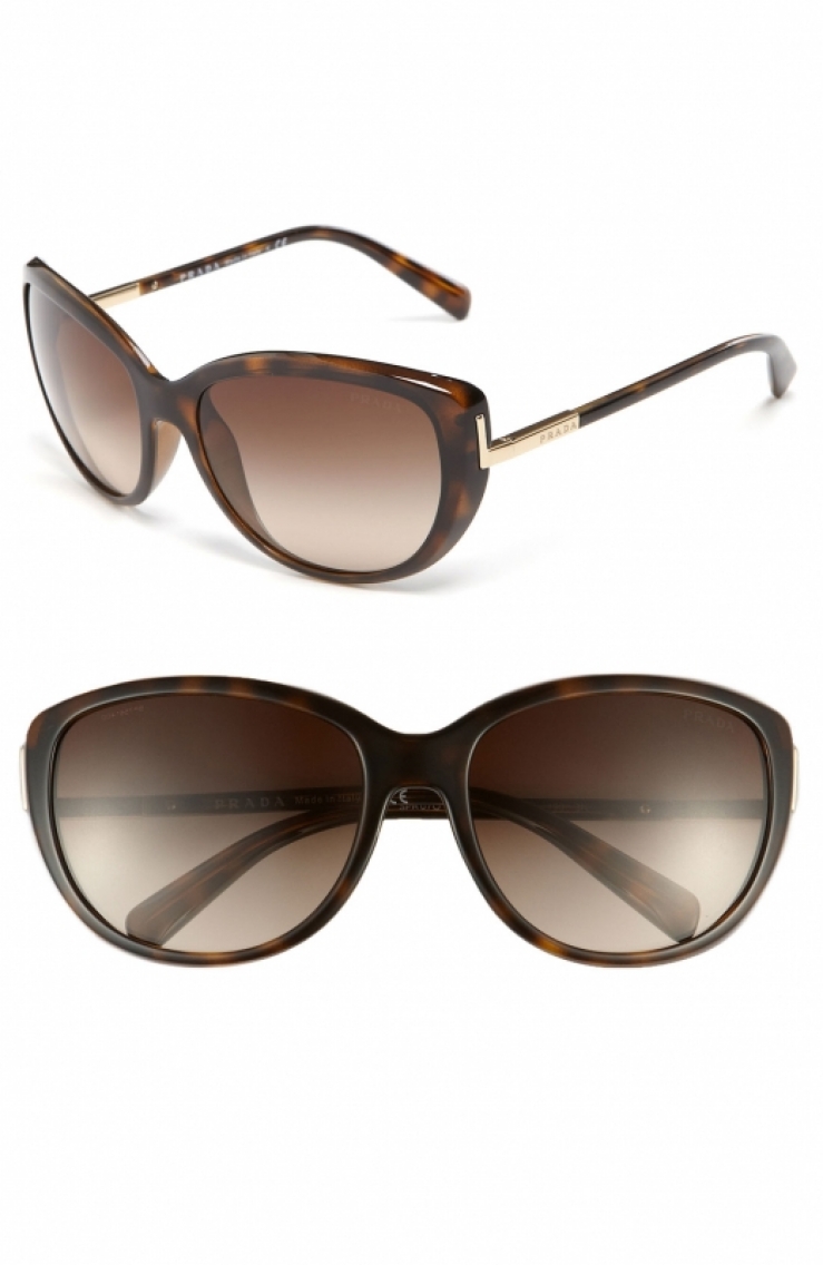 普拉达 prada 女式太阳镜 havana/ brown gradient q00009222 one