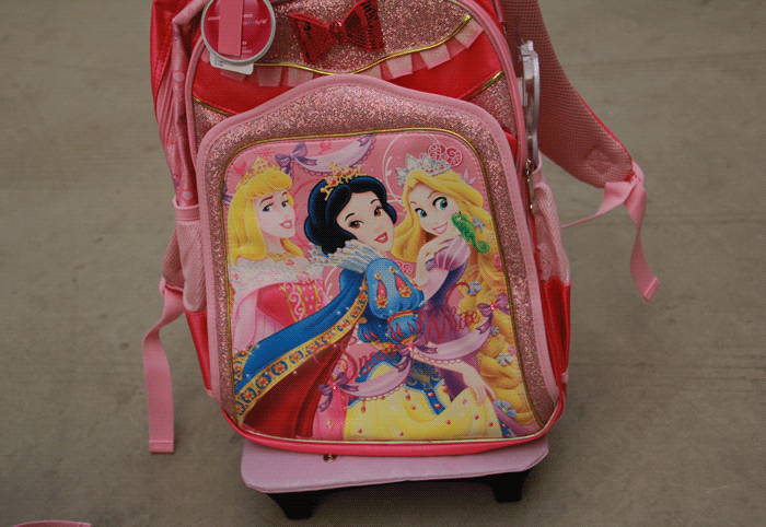 新款 迪士尼公主学生拉杆书包 pb8107 两色