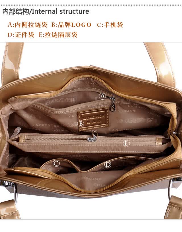 老人头laorentou蛇纹漆皮高端贵族单肩女包147016l 3o