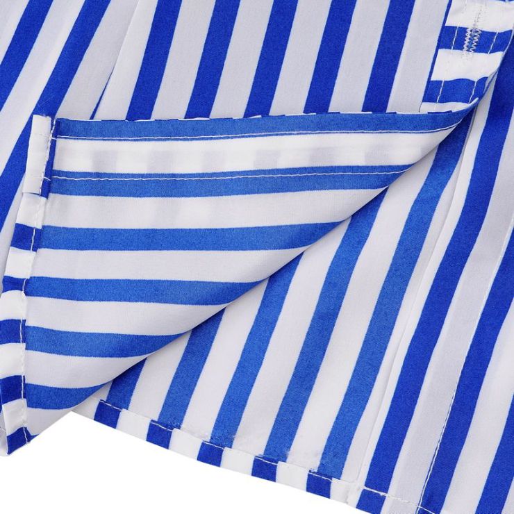 星崎舞条纹海军风情侣衬衫byl2202 大红 女l