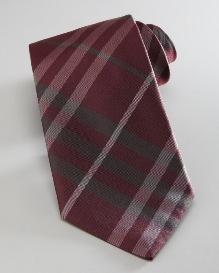 巴宝莉 burberry 男式领带 red/gray q00009951 one size