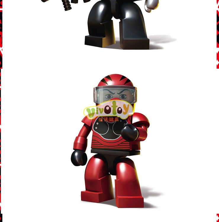 孩之宝(hasbro) 酷垒-变形金刚积木之直升机 拼插玩具