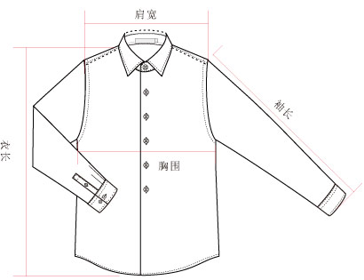 男士衬衫测量方法