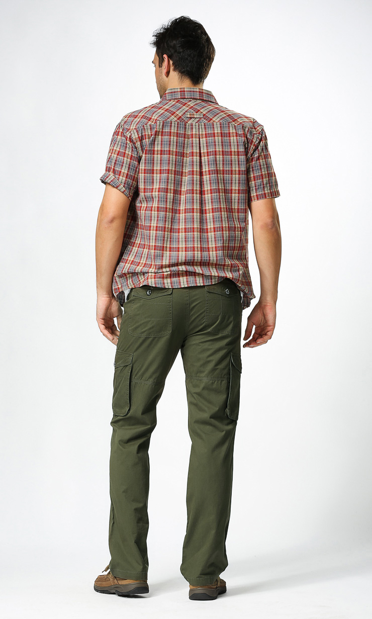 camel/骆驼新款男装 休闲裤 口袋装饰日常休闲男裤 3t13003 军绿 33