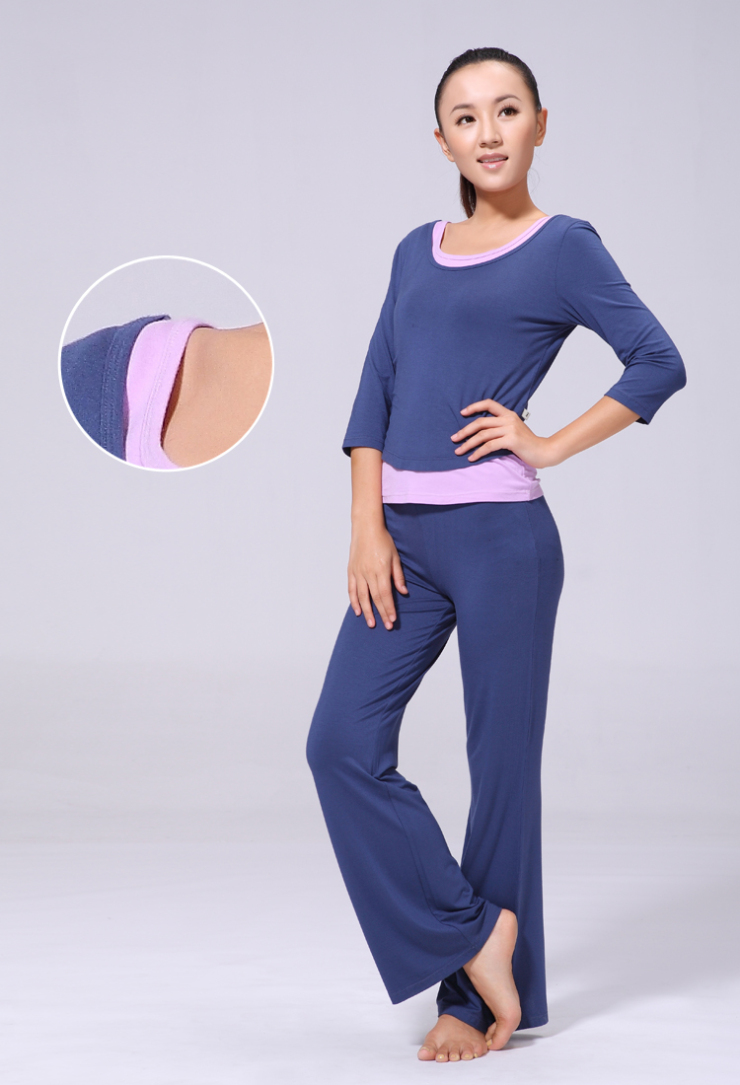 丹璐斯 瑜伽服三件套装正品 秋冬瑜珈服新款 四季正反可穿 91021 黑