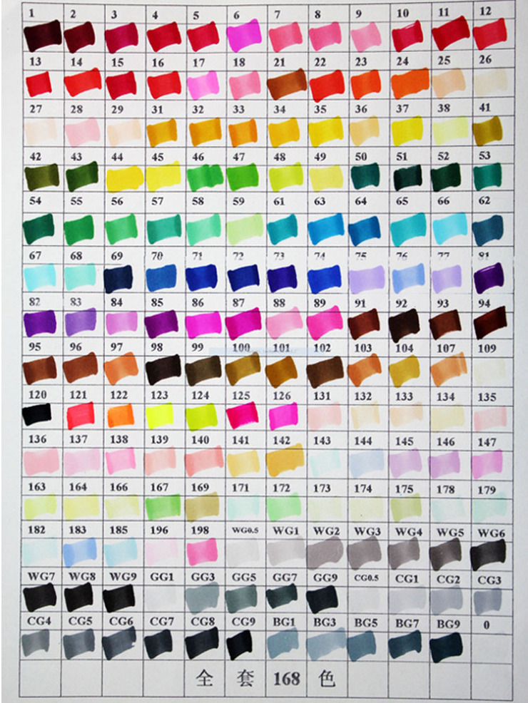 双头油性马克笔手绘三代马克笔绘图彩色笔双头马克笔标准套装24色