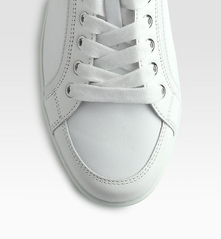 普拉达 prada 女式胶底鞋 bianco-white q00011125 6.