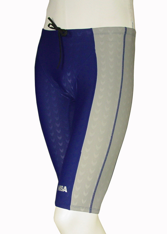 男式二代鲨鱼皮面料五分泳裤 nsa309 有5xl 专业五分游泳裤 304黑拼