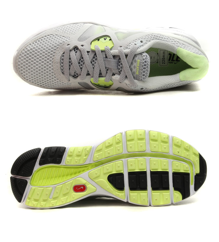 at 耐克nike 女鞋跑步鞋 登月运动鞋 510802-010 纯铂色 白 石灰色