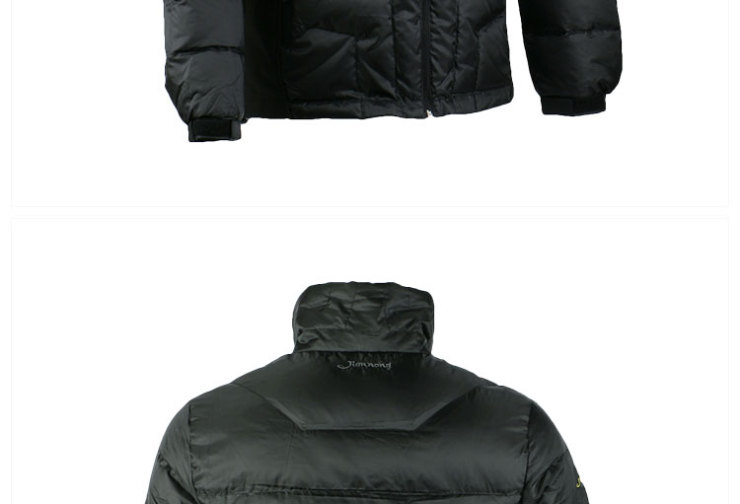 建侬 男款休闲户外羽绒服 时尚立领 轻薄保暖 6812 军绿色 l