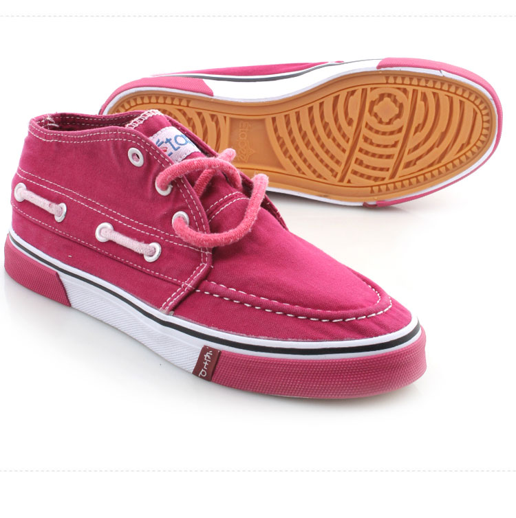 吉星宇 经典松糕跟高帮系带帆布鞋休闲女鞋 优质水洗帆布鞋 运动休闲