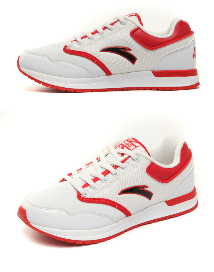 at 安踏 anta 休闲鞋 女鞋 运动鞋 12148850-5 白 国旗红 黑 35