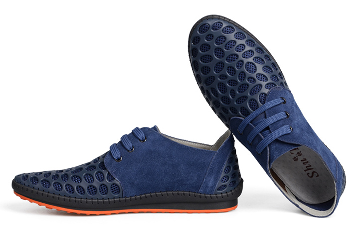 舒特 夏季新款时尚休闲百搭男鞋 韩版潮流透气网鞋男 13076 棕色 38