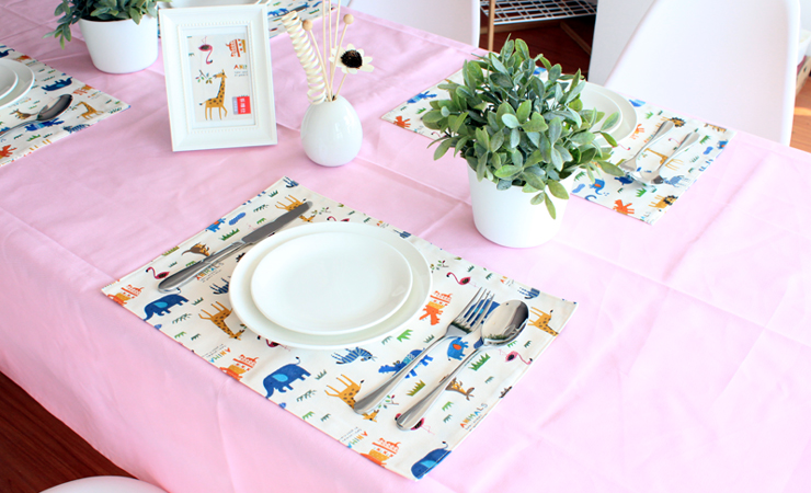 乐唯仕"水粉纯色"纯棉/桌布/台布/盖布/茶几布 140cm*180cm