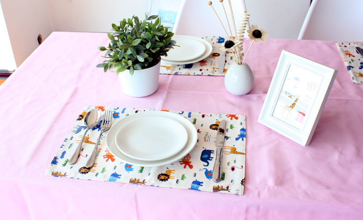 乐唯仕"水粉纯色"纯棉/桌布/台布/盖布/茶几布 140cm*180cm