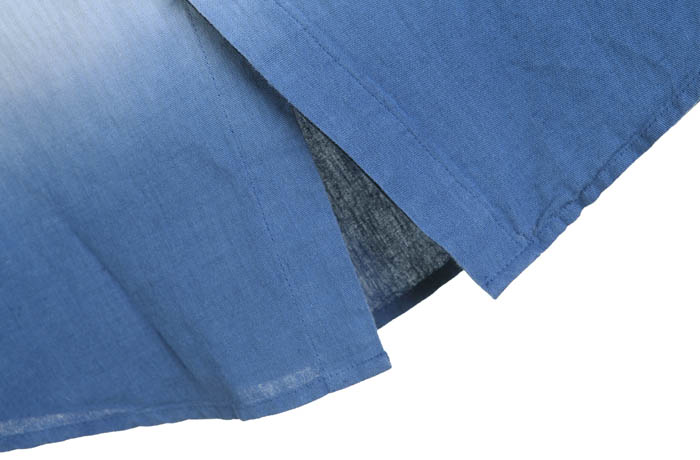 圣迪奥sdeerhe 男装春 棉麻显瘦竖条纹长袖衬衫3170569 灰钴蓝74 s