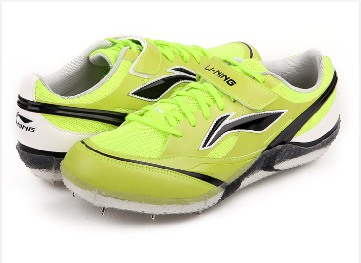 李宁专业运动 男子省队系列跳高鞋钉鞋 ajtf023-1 荧光绿 43