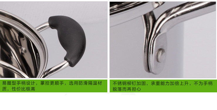 
                                        
                                        顺达（SND） 顺达蒸锅 组合盖304不锈钢复底双层蒸锅燃气电磁炉通用22cm-28cm 升级款-28CM                