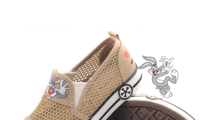 兔八哥童鞋 帆布鞋男童2013春夏凉鞋舒适透气运动鞋韩版小汽车鞋 灰色