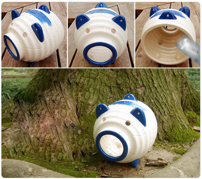 日本陶瓷蚊香猪