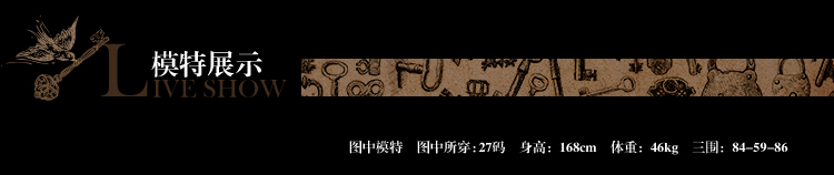 
                                        Artka阿卡牛仔裤女秋装新款小脚绣花翻边弹力修身铅笔裤长裤 深蓝色 29码                
