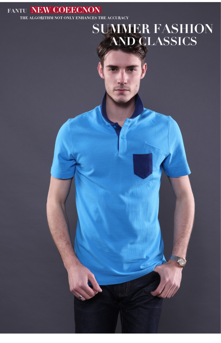 one-t凡兔 polo衫男士短袖t恤 男款韩版时尚休闲保罗衫 2013春夏新品 