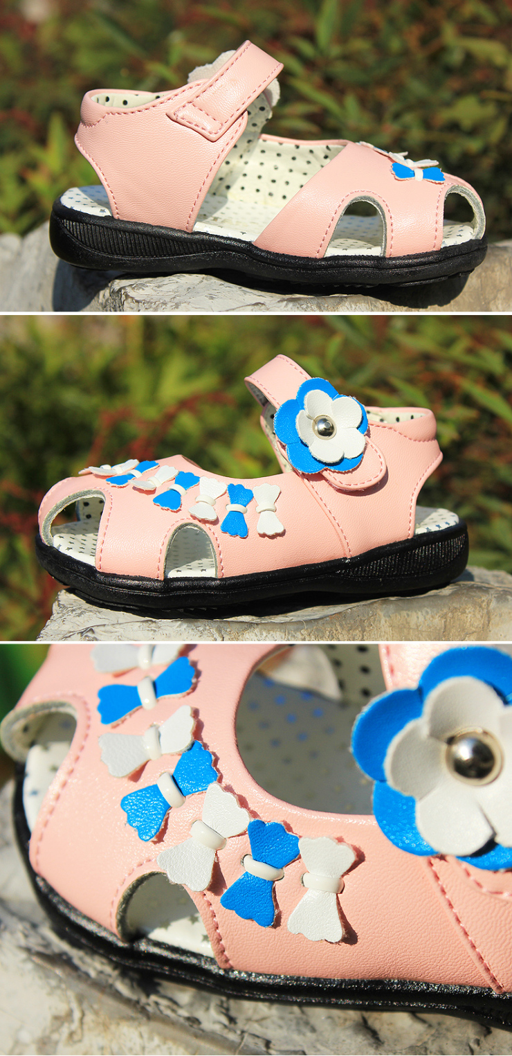 维维星新品夏款儿童皮凉鞋宝宝鞋男女童鞋9220
