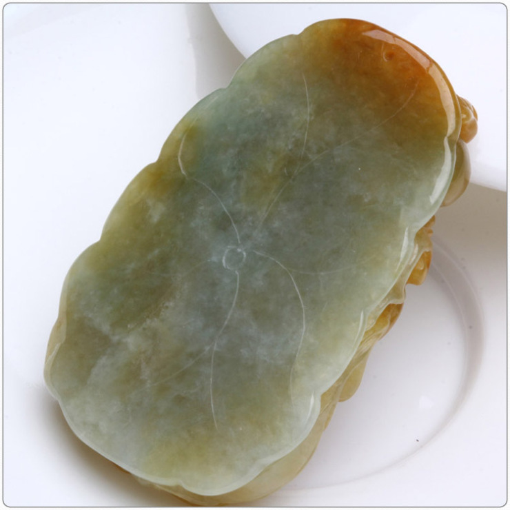 恒佑福8719l黄翡翠a货俏色旺财龙挂件巧雕黄皮吊坠平步青云带证书【图