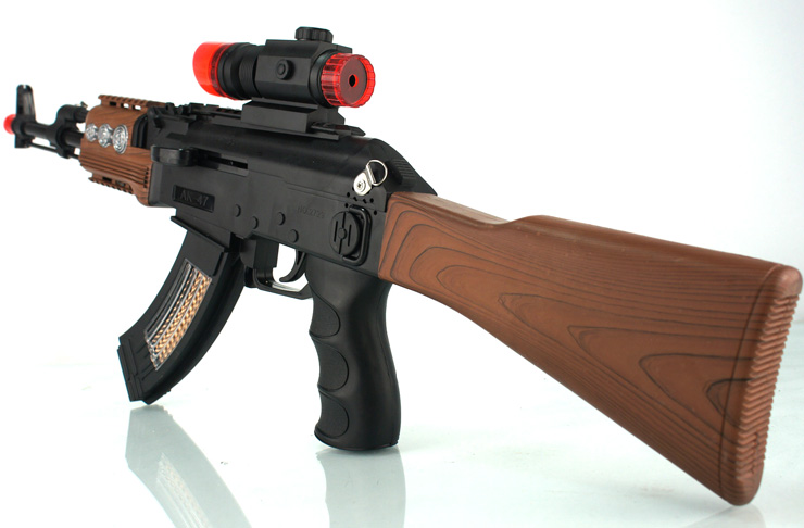 成骏ak47突击步枪 振动 枪声 电动枪 电动玩具枪 声光冲锋枪