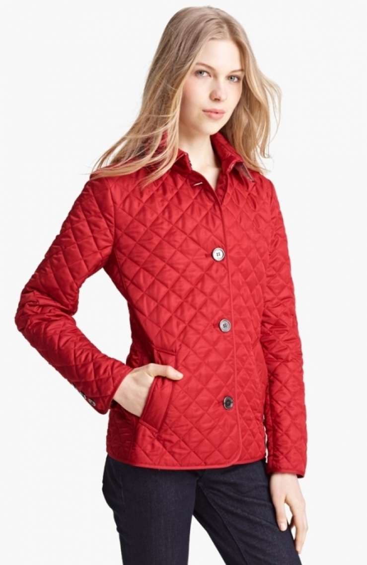 巴宝莉 burberry 女式羽绒服 military red q00116442 xx-large