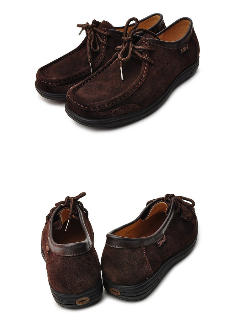 coey 2222-370283 自然款质感牛皮百搭休闲单鞋 黑色 39