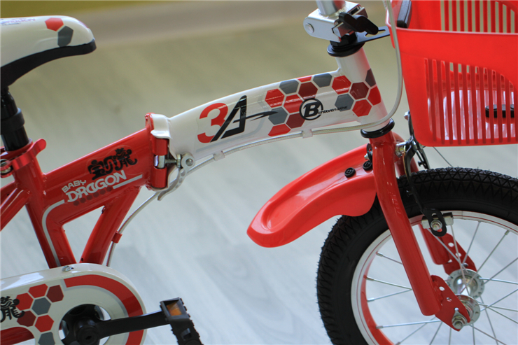 贝嘉琦 宝贝龙系列 儿童自行车 王者 樱桃红 16寸