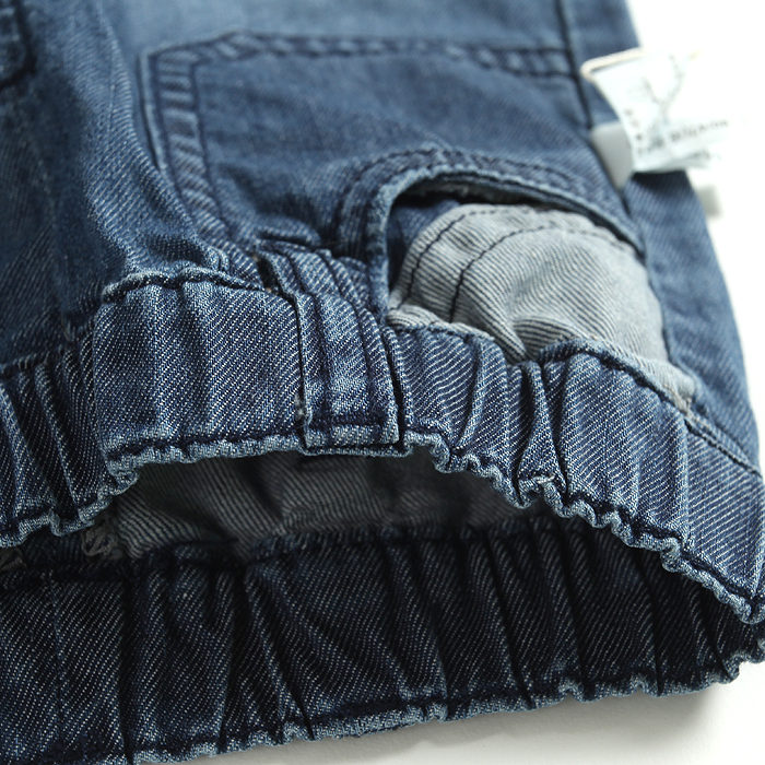 泡泡 2013春季新品 假日海滨 外服裤子 男宝可拆裆洗水牛仔裤 130432