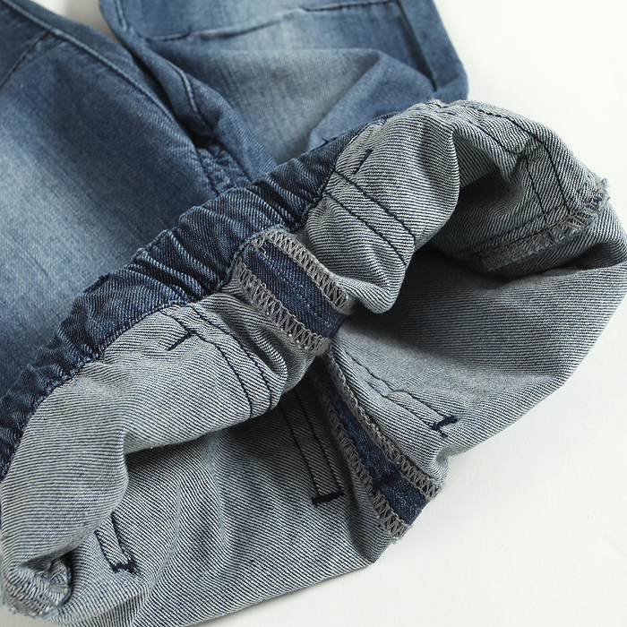 泡泡 2013春季新品 假日海滨 外服裤子 男宝可拆裆洗水牛仔裤 130432