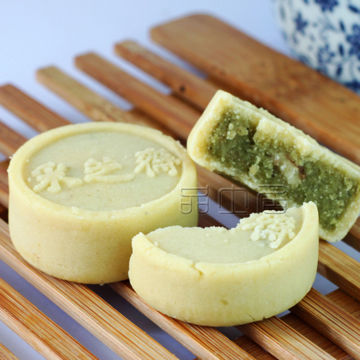 【采芝斋新配方】新绿豆糕 浙江特产老字号糕点茶点心绿茶味150g