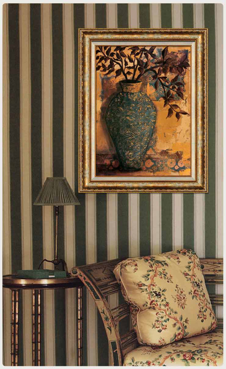 尚尚木莲 美克美家美式欧式客厅玄关餐厅有框装饰画挂画壁画d221 画面