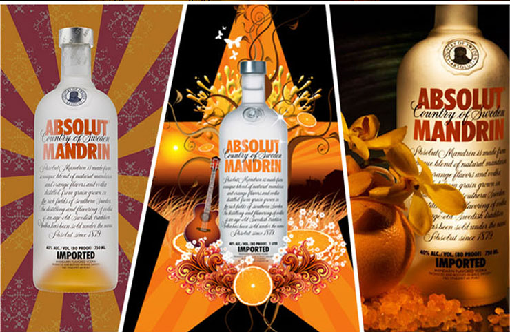 洋酒 瑞典原装进口 绝对伏特加 柑橘伏特加 700ml