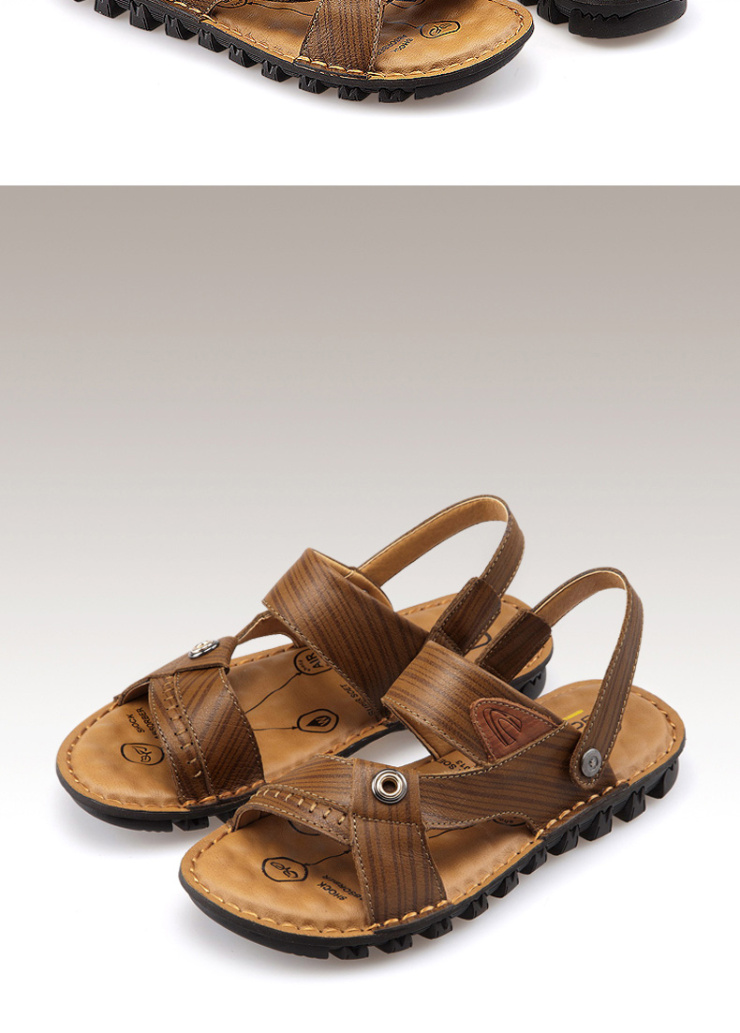 德国骆驼动感camel active 夏季透气沙滩凉鞋 真皮休闲沙滩鞋 舒适凉