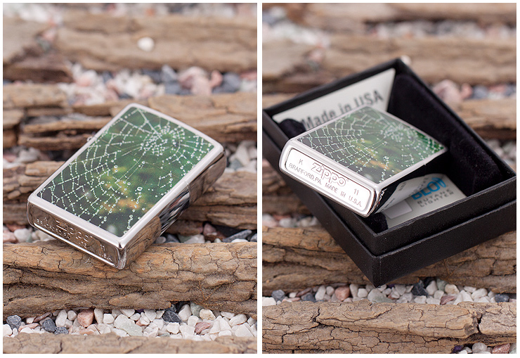 zippo打火机 雨中蜘蛛网 星网 28285