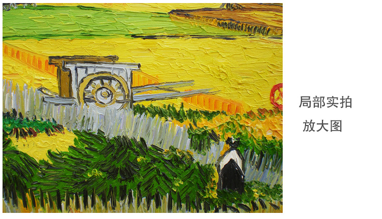 
                                        煌巢尚品手绘梵高油画客厅装饰画风景壁画玄关画抽象画背景墙挂画餐厅有框画卧室欧式画电箱遮挡 玫瑰花油画 金色实木框中框单幅110x80cm                