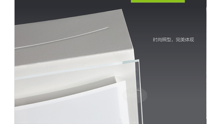 
                                        SHOPP 现代简约吸顶灯方形灯具客厅卧室书房灯玻璃灯罩XD1005 41*41cm 87W                