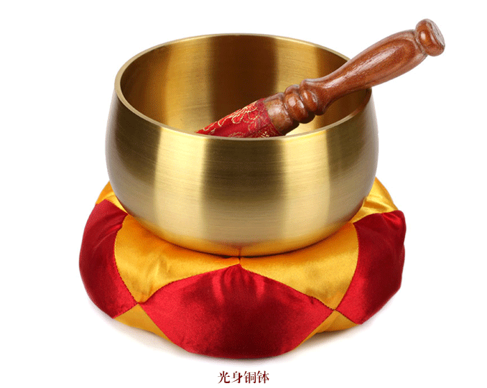 
                                        吉善缘 【清仓】日式八吉祥铜罄佛音碗佛教工艺品宗教佛具用品摆件1483 中号光身铜钵                