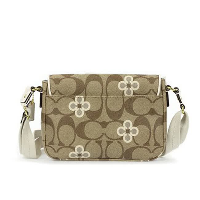 coach/蔻弛 f48364 卡其色经典四叶草 单肩斜跨女包【图片 价格 品牌
