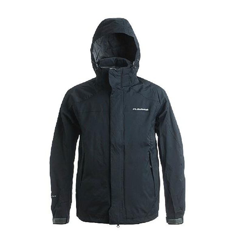 哥仑步kolumb男子户外帕皮拉佩透气两层压胶冲锋衣x 104231 黑色 2xl
