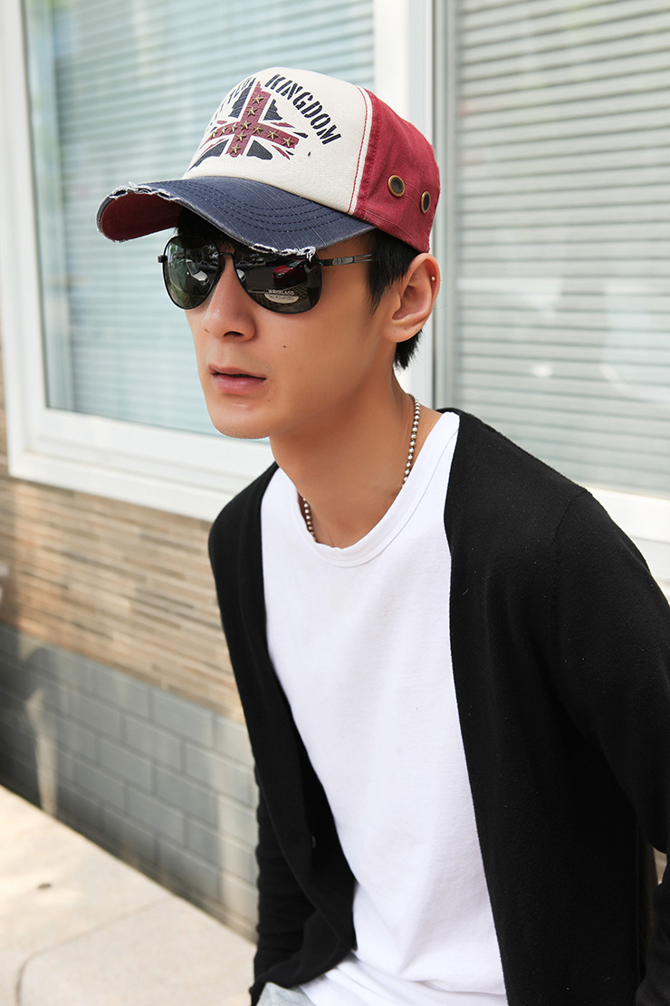 psstyle棒球帽复古男女韩帽子英式洗礼 墨绿檐 57cm