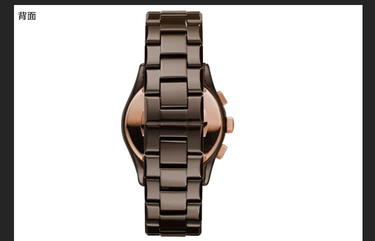 【专柜新款】armani 阿玛尼 咖啡色石英时尚手表 男表 ar1446