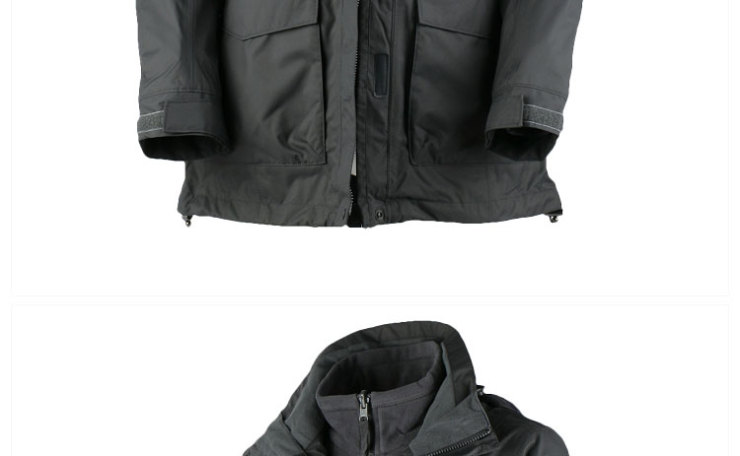 建侬 秋冬 带抓绒内胆 女款户外两件套风衣 女猎装6259送腰包 深灰 m