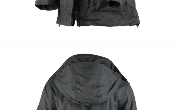 建侬 秋冬 带抓绒内胆 女款户外两件套风衣 女猎装6259送腰包 深灰 m