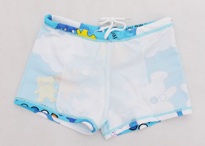 斯威丝可swaysilk超可爱宝宝男童/儿童/中童平角泳裤卡通小熊儿童泳裤